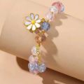 New Shell Daisy Charm Stretch Bracelets Bohemian Colorful Sunflower Crystal Beaded Bra.... 
