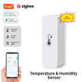 Support Tuya Zigbee Temperature Humidity Sensor Smart Home Device Compatible with  Home Alexa for Environmental Monitoring. 