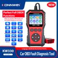 New KW330 KONNWEi Car OBD2 Diagnostic Tool Full Function Fault Code Clear Reader Vehicle Monitoring Sensor Test Car O2 Scan Tool. 