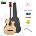 38" Acoustic Box Guitar with Bag & Accessories. 