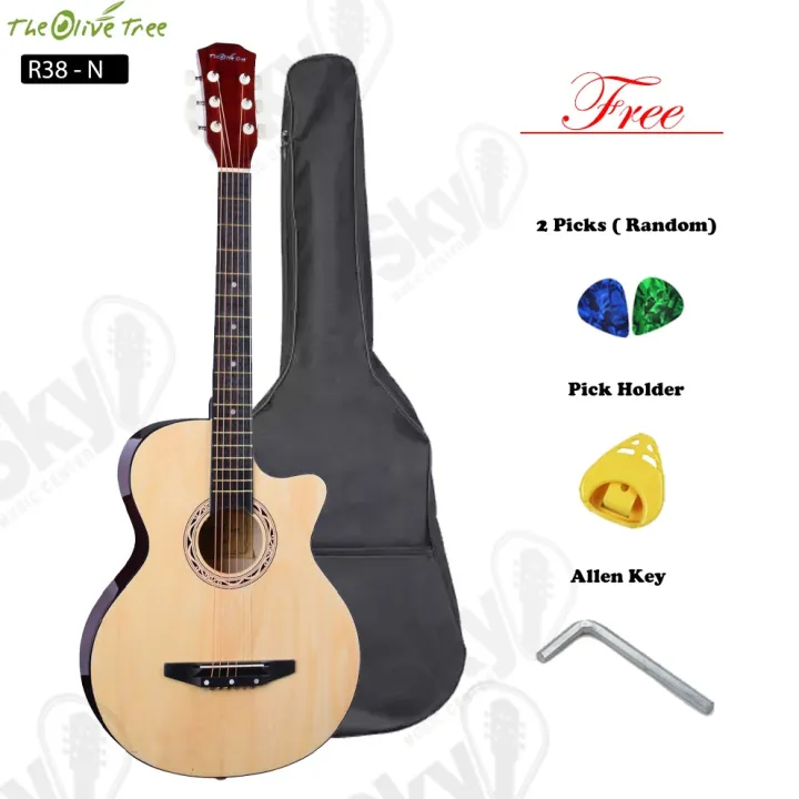 38"%20Acoustic%20Box%20Guitar%20with%20Bag%20&%20Accessories%20-%20Image%203