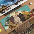 Cartoon Good Omens TV Mouse Pad Non-slip Locking Edge DeskMat PC Laptop Accessories Office Keyboard Large Game XXL Carpet.