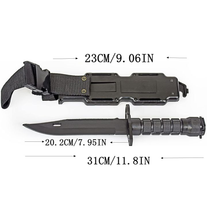Rubber%20Knife%20Training%20with%20Sheath,%20Fake%20plastic%20dagger,%20Flexible%20and%20Soft%20Fixed%20Blade%20Suitable%20for%20props,%20Halloween%20martial%20arts%20-%20Image%206