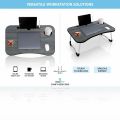 Multi Purpose Folding Laptop and Study Table With Cup Holder Lightweight, Portable, And Sturdy. 