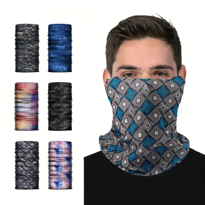 Outdoor Sports Cycling Neck Gaiter, Breathable Sunscreen Headscarf, UV Protection Headband Scarf, Mask Neck Cover For Cycling