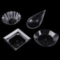 10Pcs Transparent Mini Appetizer Plates Ice Cream Cup Plastic Fruit Candy Cake Jelly Yogurt Mousse Dessert Container Pastry Tool. 
