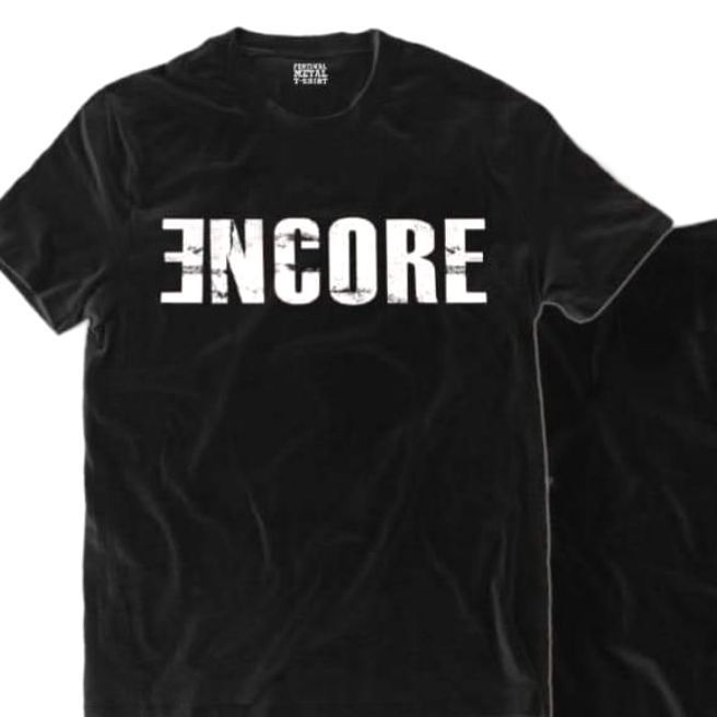 encore band  o neck, half sleeve, black, premium t-shirt