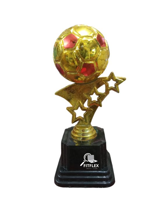 football tournament Gold trophy, size-8 inch - 1 pcs