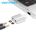 Vention USB Sound Card USB Audio Interface headphone Adapter Soundcard for Mic Speaker Laptop PS4 Computer External Sound Card. 