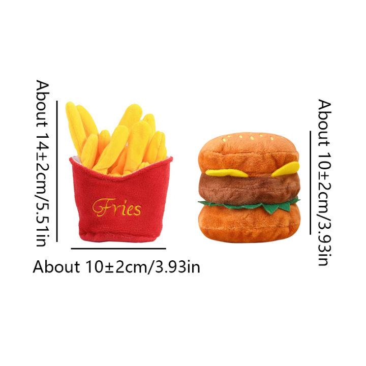 French%20Fries+Hamburger%20Combo%20Pet%20Plush%20Toy%20-%20Image%202