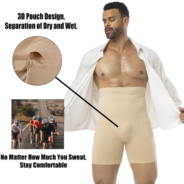 Men%20Slimming%20Brief%20High%20Waist%20Breathable%203D%20Pouch%20Underwear%20Tummy%20Control%20Boxer%20Belly%20Flat%20Shapewear%20Pant%20Compression%20Shorts%20-%20Image%202
