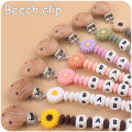 Daisy Flower Pacifier Clips Nipple Dummy Chain Holder Newborn Soother Chains Infant Feeding Soother Teething Toy Chew .