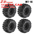 ZD Racing 4PCS Tires 12mm Hex 84mm Tires For MT-16 SCY 16101 PRO 16102 PRO 1/16 RC Monster Truck Wheel Parts.