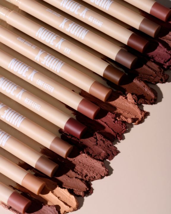 Nude X Beauty Creations (Original) Lipstick Pencil | Lip Liner Brown | High-Quality Twistable Lip Pencil | Lipliners Dark Colours | Crayon Lipliners | Dark Branded Lippencils liners
