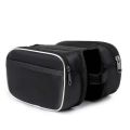 Bicycle Front Beam Bag High Capacity Waterproof with Reflective Strip Bike Frame Bag Road Cycling Upper Pipe Storage Saddle Bag. 