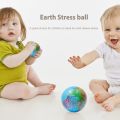 2Pcs Mini Earth Stress Balls Toy Finger Exercise PU Globe Squeezable Balls Educational Foam Sport Ball Decompression . 