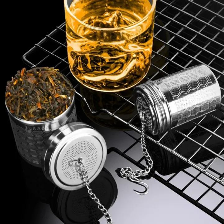 1pc%20Tea%20Infuser,%20Extra%20Fine%20Mesh%20Tea%20Strainers%20for%20Loose%20Tea,%20Stainless%20Steel%20Tea%20Strainer%20with%20Extended%20Chain%20Hook%20-%20Image%203