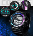 COOBOS Sports Mens Digital Watches Life Waterproof LED Wristwatch PU Band Fashion Luminous Calendar Week Display Army Male Clock. 