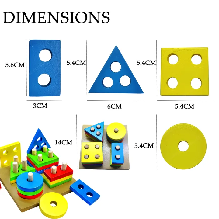 Intellectual%20Geometric%20Shape%20Matching%20Four%20Column%20Blocks%20Educational%20&%20Learning%20Toys,%20Wooden%20Geometric%20Shape%20Sorter%20Puzzle%20-%20Image%202