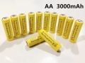 4 Cell Rechargeable Charging Cell Battery AA Size 3000 mAh Ni-MH 1.2V 100mA Good Quality. 