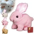 Plush Bunny Battery Operated Hopping Rabbit. 