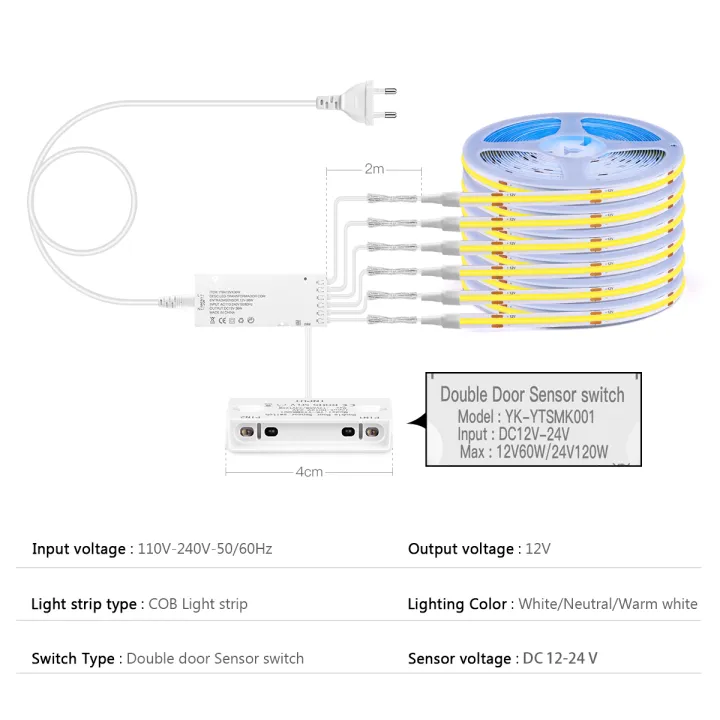 COB%20LED%20Strip%20Cabinet%20Light%20Smart%20Double%20Door%20Sensor%20Switch%20Wardrobe%20lights%20for%20Collection%20Display%20Bookcase%20Closet%20Decor%2012V%20-%20Image%202