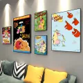 Cartoon Cow and Chicken Whitepaper Poster HD Quality Poster Wall Art Painting Study Room Wall Decor. 