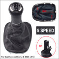 For Opel/Vauxhall Corsa D 2006 2007 2008 2009 2010 2011 2012 2013 2014 Gear Shift Knob Lever Stick Gaitor Boot Cover Frame Case.