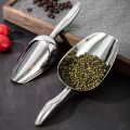 Dishwasher Safe Bar Stainless Steel Metal Ice Scoop Silver 8.3 Inch Thickening Ice Shovel Household Food Spatula Bar. 