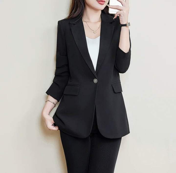 New Summer Special Full Sleeve One Bottom Ladies Blazer Coat For Women