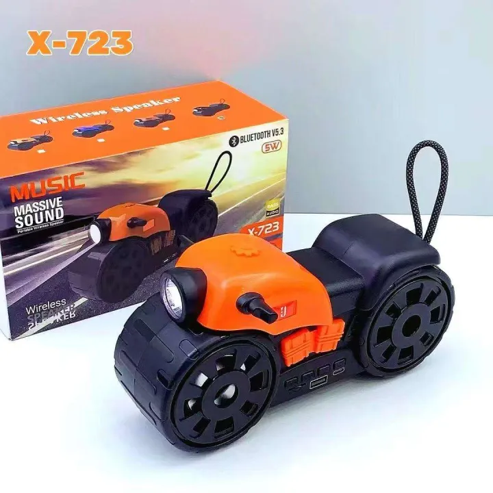 X-723 Motorcycle Shape Bluetooth Speaker | 5W Portable Wireless Speaker ...