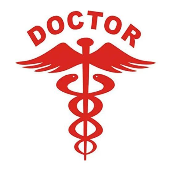 Doctor Universal Car Logo Sticker Premium Quality - 1 Pis