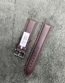 22mm Dark Brown Color Leather Watch Strap. 
