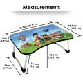 Printed Multi Purpose Bed Laptop and Study Table Foldable and Portable Engineered Wood - Portable Laptop Table. 