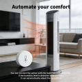 Zigbee 3.0 Smart Temperature & Humidity Sensor for Tuya/Smart Life APP Remote Control For  Alexa Cozy Home Essentials. 