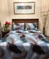 Butter Milk Bed Sheet With 2 Pillow Cases. 