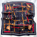 Luxury 70*70cm Square Scarf for Women Soft Satin Neckerchief Female Hair Bands Elegant Ladies Bag Ribbon Headband Bandana Shawl. 