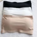 Seamless One-piece Tube Tops Women Removable Pads Intimates Basic Black/White/Skin Womens Strapless Bra Bandeau Sexy Lingerie. 