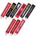 REMOVE BEFORE FLIGHT Keychain Pilot Key Chain for Motorcycles and Cars Backpack Key Tag New Embroidery Key Fobs. 