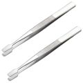 Precision Stamp & Collectible Tweezers with Wide Tip for stamps coins philately Durable for philately for coin collecting.
