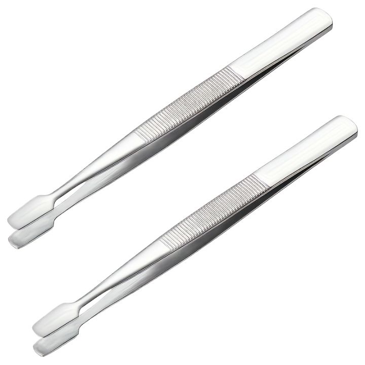 Precision Stamp & Collectible Tweezers with Wide Tip for stamps coins philately Durable for philately for coin collecting