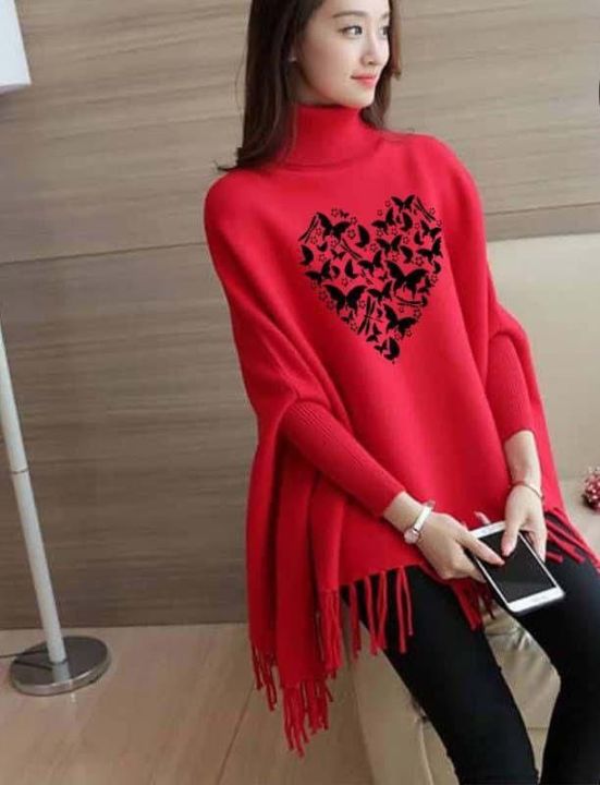 Fleece%20Poncho%20For%20Women%20%7C%20Winter%20Collection%20Woman's%20Printed%20Poncho%20For%20Girls%20%7C%20Winter%20Fashion%20Coffee%20Printed%20Poncho%20Sweater%20Poncho%20Style%20Top/Shirt%20For%20Girls%20-%20Image%202