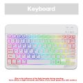 【Thailand sport】 backlit wireless Bluetooth keyboard and mouse with RGB LED light for LPAD laptop Android tablet. 