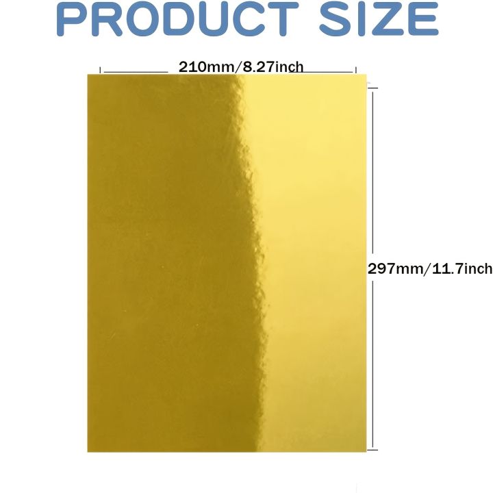 Metallic%20Gold%20/Silver%20Paper%20Card%20stock%20Stationary%20Sheets%2010Pcs%20Golden%20Foil%20Board%20for%20Flowers%20Scrapbook%20Crafts%20Wedding%20Invitatio%20-%20Image%204