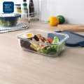 Superlock lunch box glass food storage box (Blue series). 
