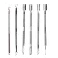 1Pcs Stainless Steel Double Head Cuticle Pusher Manicure Tools for Nails Polish Glue Cuticle Remover Accessories.