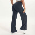 SoftMotion Straight Leg Bottoms Women's Mid-Waist Yoga Pants GYM Leggings Naked Feel Pilates Running Sports Trousers.