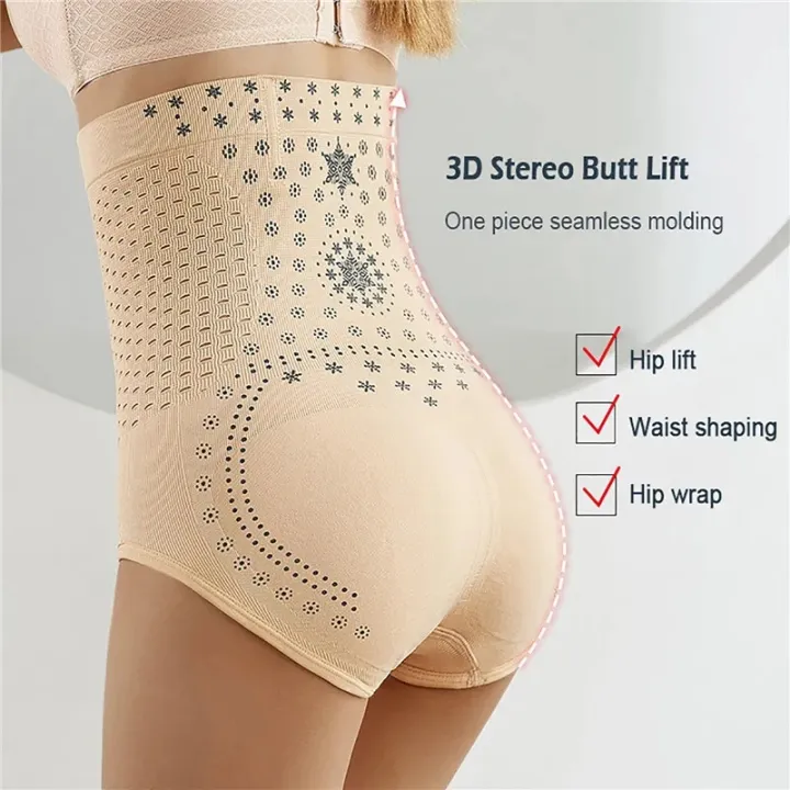 Unique%20Fiber%20Restoration%20Shaper%20Brief%20Women%20Tummy%20Control%20Shapewear%20Hollow%20Out%20Fat%20Burning%20Slimming%20High%20Waist%20Underwear%20Panties%20-%20Image%203