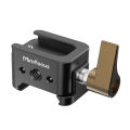 NATO Clamp Quick Release NATO Rail Clamp W 1/4 3/8 Threaded Hole for ARRI Locating Pin Video Light Microphone Monitor Magic Arm. 