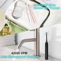 Electric Toothbrushes, USB Rechargeable Ultrasonic Tooth Brush with 4 Brush Heads 6 Cleaning Modes and Smart Timer IPX7 Waterproof Cleaning Toothbrushes for Adults and Kids (White.